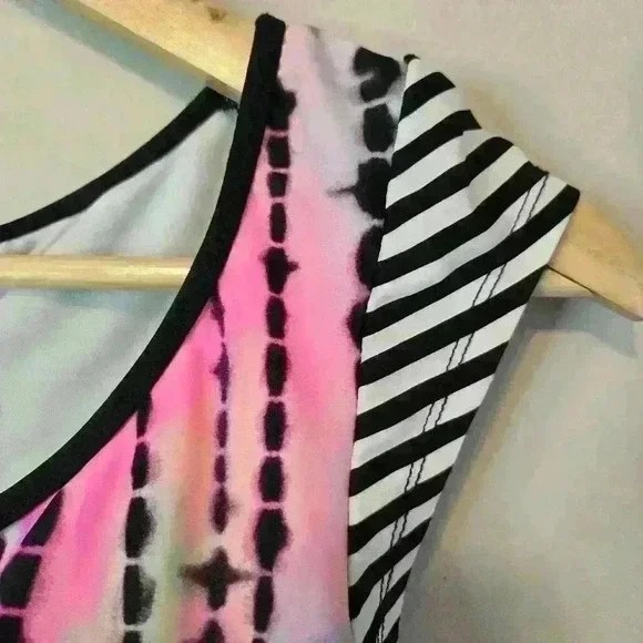 Hobie Swim/Bikini Top Mini Cap Sleeves Lace-up front Women's Size Small - Picture 3 of 7